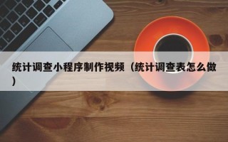 葫芦岛统计调查小程序制作视频（统计调查表怎么做）